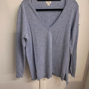 Light blue J Crew c neck sweater size small